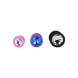 Konische Anal plugs aus Silikon, 3 Größen