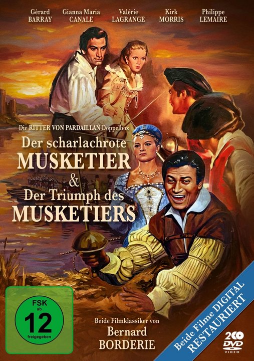 Die Ritter von Pardaillan Doppelbox: 1. Der scharlachrote Musketier (1962) / 2. Der Triumph des Musketiers (1964) (beide Filme restauriert) (DVD)