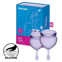 Satisfyer Feel Good - Menstrual Cup Set, 15 &amp; 20 ml
