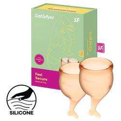 Satisfyer Feel Secure - Menstrual Cup Set, 15 &amp; 20 ml