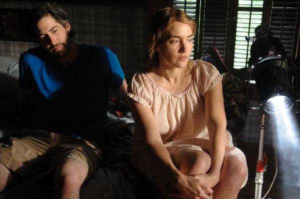 Regisseur Jason Reitman und Kate Winslet beim Dreh zu 'Labor Day'