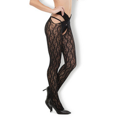 Floral Lace Wraparound Tights