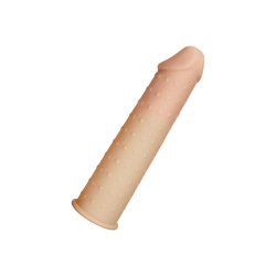 Penis verlängerung mit Noppen aus Silikon, 16 cm