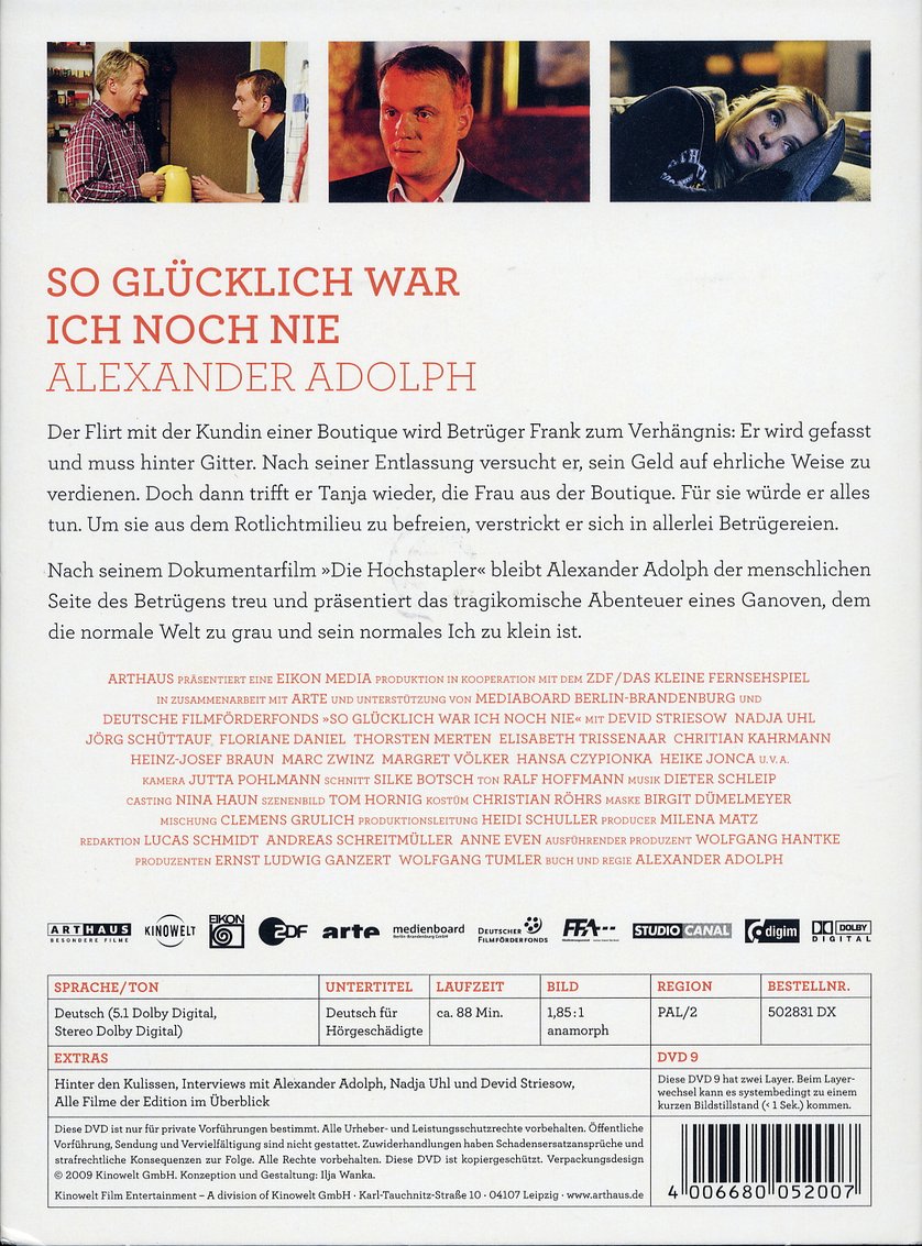 So glücklich war ich noch nie DVD oder Bluray leihen VIDEOBUSTER.de