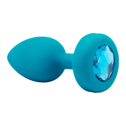 Vibrating Jewel Plug - S/M, 9,8 cm