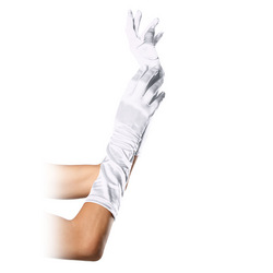 Ellenbogenlange Satin-Handschuhe