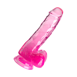 King Cock Clear - 6&quot; Cock With Balls, 17,8 cm