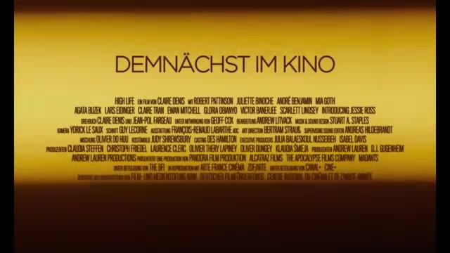 High Life - Trailer - Deutsch - SD
