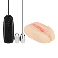 Vibrating Pussy &amp; Ass Dual, 16,5 cm