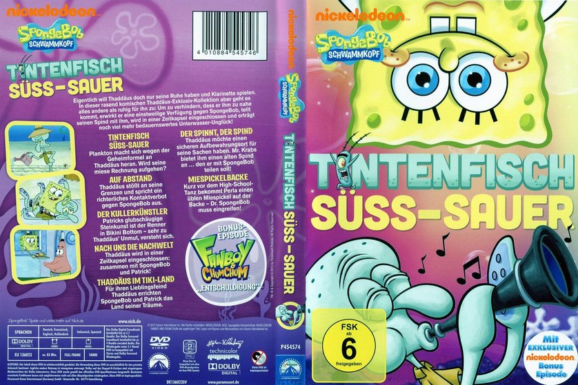 SpongeBob Schwammkopf Tintenfisch süßsauer DVD oder Bluray leihen
