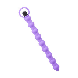 Silikon-Analkette mit Vibration, 28cm