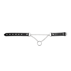 Würgehalsband aus Leder mit O-Ring