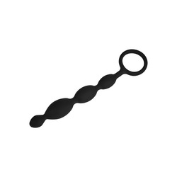 Analkette mit Haltering, 19,5 cm