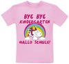 Einhorn Bye Bye Kindergarten - Hallo Schule! powered by EMP (T-Shirt)