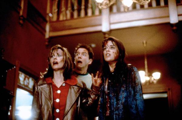 Courteney Cox, Jamie Kennedy und Neve Campbell in 'Scream - Schrei!' © Kinowelt 1996