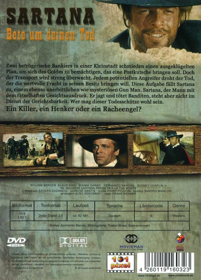 Sartana Bete um deinen Tod DVD oder Bluray leihen VIDEOBUSTER.de Sartana Bete um deinen Tod DVD oder Bluray leihen VIDEOBUSTER.de