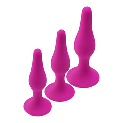 Curved Anal Training Kit, 3 Teile, 10,5   12,8 cm