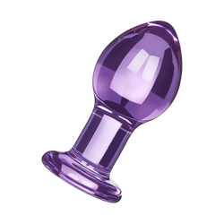 Premium Glass Plug, M, 8 cm