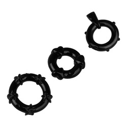 Vielseitiges Penisring-Set, 3 tlg.
