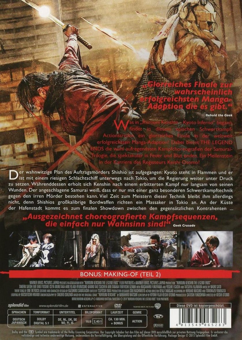 Rurouni Kenshin The Legend Ends Deutsch