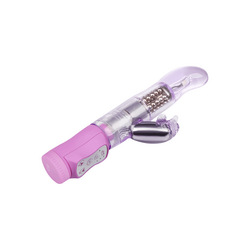 Perlenvibrator mit Klitorisreizer, 22,5 cm