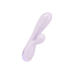 Silikon-Rabbitvibrator mit Zunge, 19,5 cm
