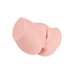 Naturnaher Masturbator mit 2 Liebesöffnungen, 17,5 cm