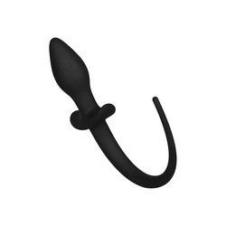 Silikon-Analplug mit Schwänzchen, 30 cm