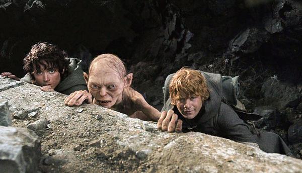 Frodo, Gollum und Sam in 'Der Herr der Ringe - Die Rückkehr des Königs' (Neuseeland/USA 2003)