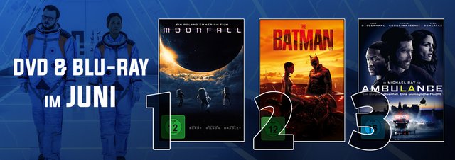 DVD & Blu-ray Charts Juni 2022: Animation, Action & Sci-Fi: Unsere Juni Charts 2022