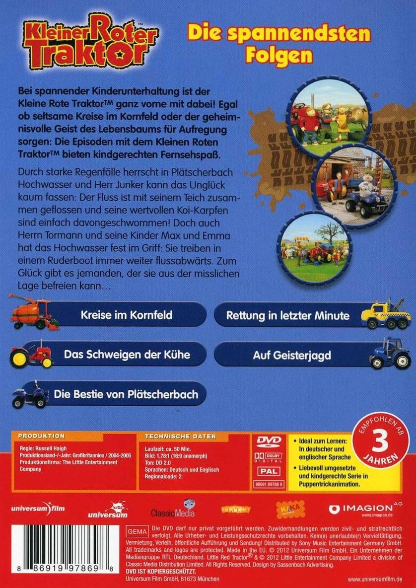 Kleiner Roter Traktor - Die Spannendsten Folgen: DVD Oder Blu-ray ...