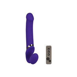 Vibrating Bendable Strap-On - Size L, 34 cm