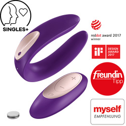 Satisfyer Double Plus Remote aus Silikon, 8 cm