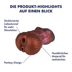 Silikon-Masturbator im Fantasy-Design, 15 cm