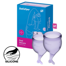 Satisfyer Feel Secure - Menstrual Cup Set, 15 &amp; 20 ml