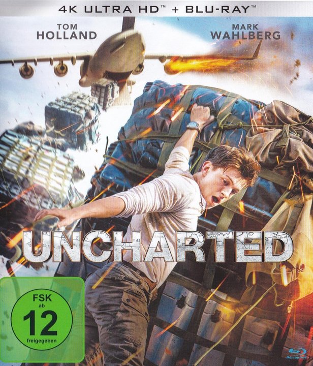 Uncharted (4K UHD), gebraucht, ohne Cover