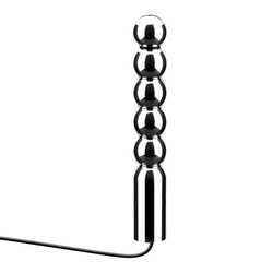 Aluminium-Dildo mit Kugelform, 16,5 cm
