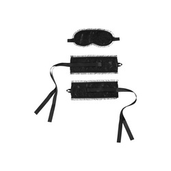 Fesselset mit Augenmaske, 3 Teile