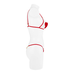 Dessous-Set mit Herzapplikation, 2-teilig