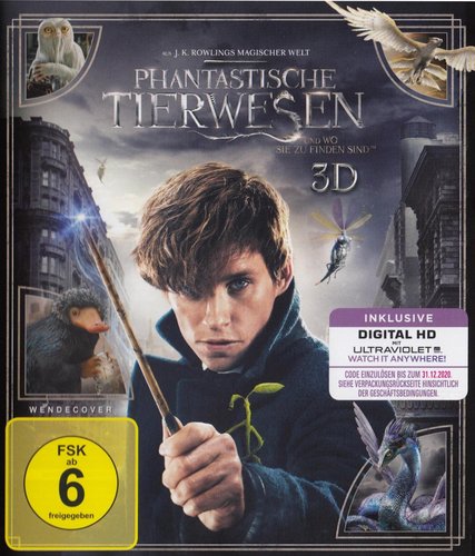 Phantastische Tierwesen und wo sie zu finden sind (Blu-ray 3D), gebraucht, ohne Cover
