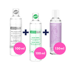Vielseitiges Gleitgel-Set, 3 Teile