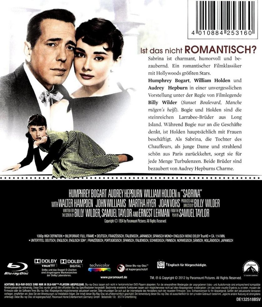 Sabrina Movie Release Date Sabrina (1995) (Blu-ray) Ab € 18,99 (2026 Sabrina  Schmohl, image size:838x983