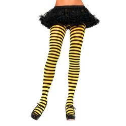Blickdichte Ringel-Strumpfhose