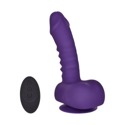 Remote Control AutoErect Vibrating Dildo, 15 cm