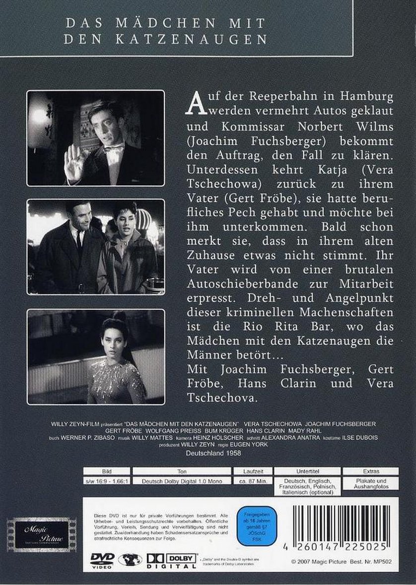 Das Mädchen mit den Katzenaugen DVD oder Bluray leihen VIDEOBUSTER.de