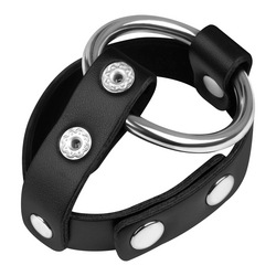 Hodengurt mit Penisring aus Metall
