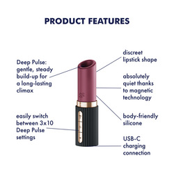 Satisfyer Deep Kiss, 12 cm