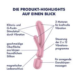 Satisfyer Triple Lover, 24 cm