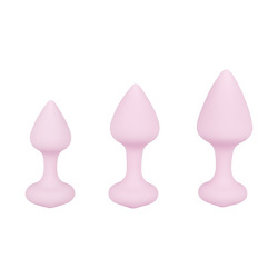 Bibi Butt Plug Set, 3 Teile, 7,5 - 9,5 cm