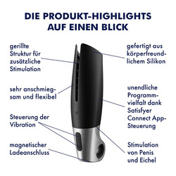 Satisfyer Power Masturbator Connect App, 23 cm